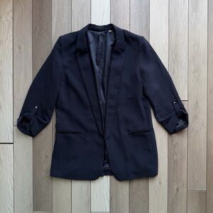 Tahari Women’s Navy Blazer With 3/4 Sleeves